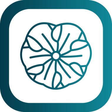 beautiful flower vector line icon