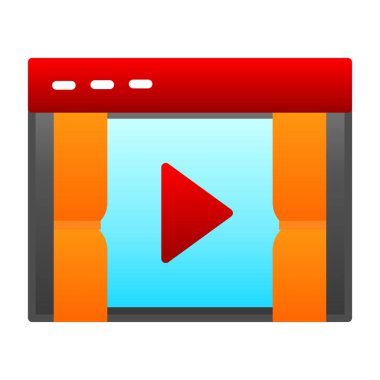 Vektör çalma düğmesi simgesi