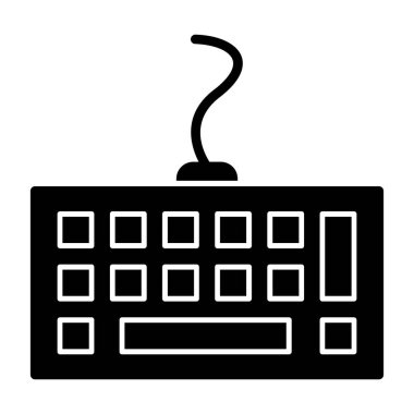 Bilgisayar klavyesi. Web basit tasarımı