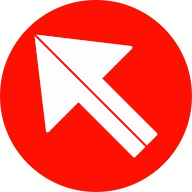 Ok. Pointer web simgesi basit illüstrasyon 