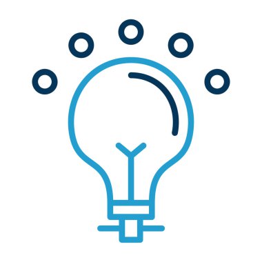 Ampul simgesi web basit illüstrasyon