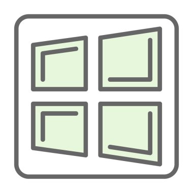 Yerleşim planı. Web simgesi basit illüstrasyon