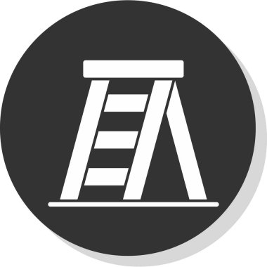 merdiven simgesi, vektör illüstrasyonu basit tasarım