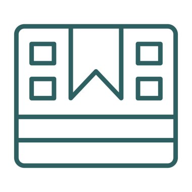 Paket kutusu simgesi, vektör illüstrasyonu 