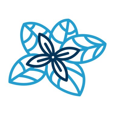 güzel çiçek dekoratif simgesi