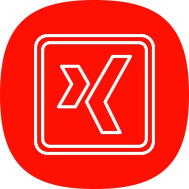 X harfi logo tasarım şablonu