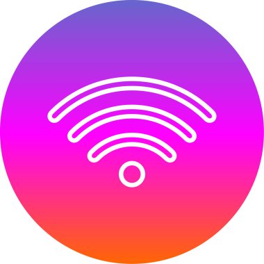 wifi simgesi, vektör illüstrasyonu basit tasarım