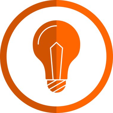 Ampul simgesi web basit illüstrasyon