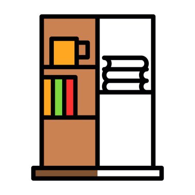 Kitap Davası ikon vektör illüstrasyonu