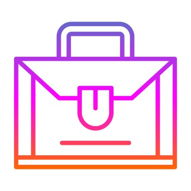 Çanta. Web simgesi basit tasarım