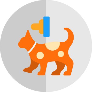 köpek simgesi vektör illüstrasyonu