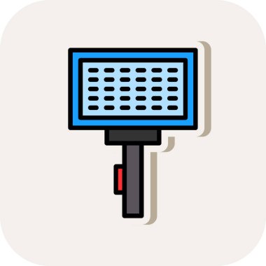 fırça ağ ikonu vektör illüstrasyonu