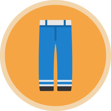 Pantolon. Web simgesi basit illüstrasyon