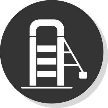 merdiven simgesi, vektör illüstrasyonu basit tasarım