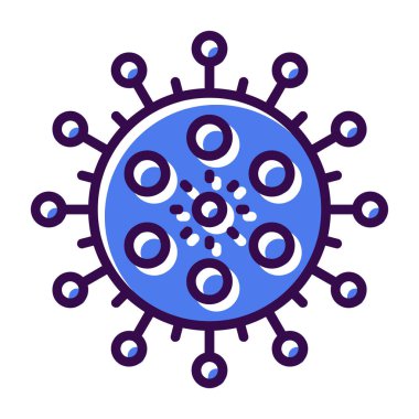 Virüs ikonu vektör illüstrasyonu