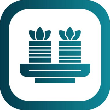 güzel çiçek sembolü vektör simgesi