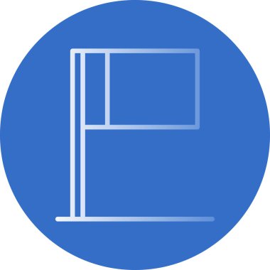 Bayrak simgesinin vektör illüstrasyonu 