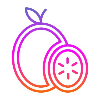 Elma. Web simgesi basit illüstrasyon