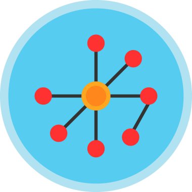şebeke. Web simgesi basit illüstrasyon