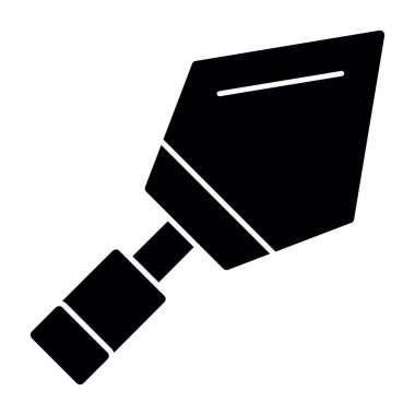 Balta simgesi, beyaz arkaplan ile siyah vektör işareti