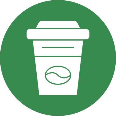 Kahve fincanı. Web simgesi basit illüstrasyon                