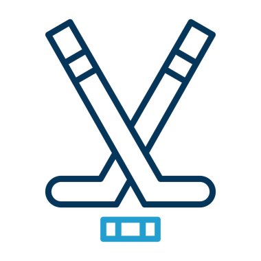 hokey ikonu vektör illüstrasyonu