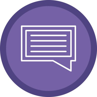 sohbet baloncuğu ileti vektör çizgisi simgesi 