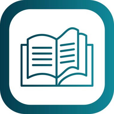 Kitap simgesinin vektör illüstrasyonu 