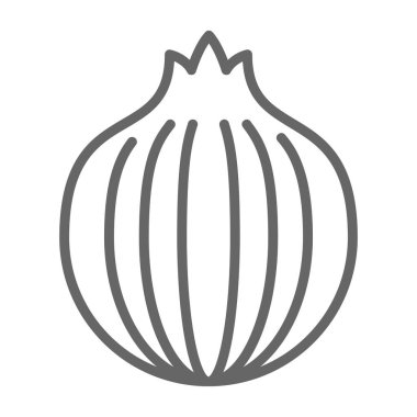 Soğan vektörü simgesi, illüstrasyon 