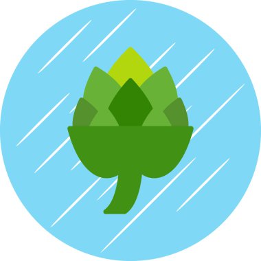 Enginar mı? Web simgesi basit illüstrasyon