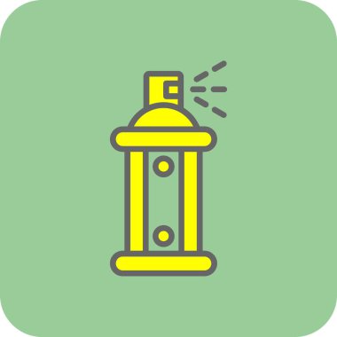 Sprey boya kutusu simgesi basit illüstrasyon