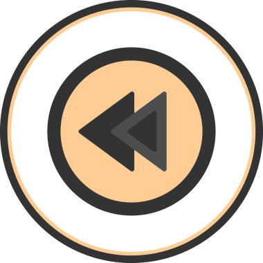 Basit düz illüstrasyon simgesini geri al