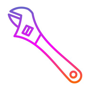 İngiliz anahtarı. Web simgesi basit illüstrasyon