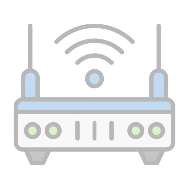 wifi internet yönlendirici vektör çizimi 