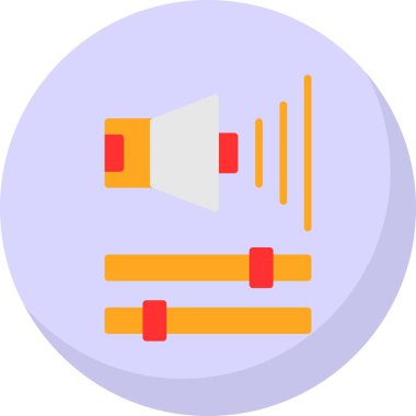 Ses Web simgesi, vektör çizim. 