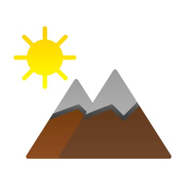 dağ ikonu vektör illüstrasyonu
