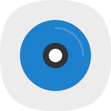 CD mi? Web simgesi basit illüstrasyon