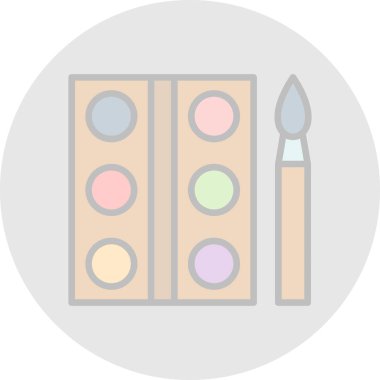 boya fırçaları renk vektör simgesi kolayca değiştirilebilir veya düzenlenebilir