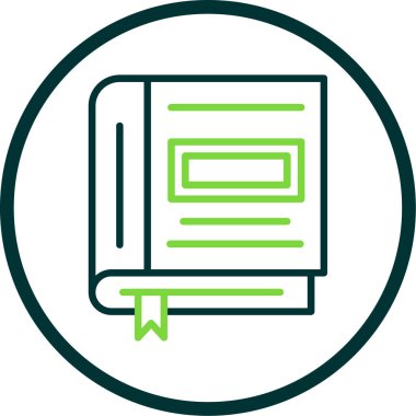 Kitap simgesinin vektör illüstrasyonu 