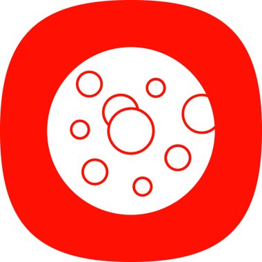 Yemek. Web simgesi basit illüstrasyon