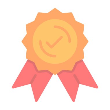 Rozet. Web simgesi basit illüstrasyon