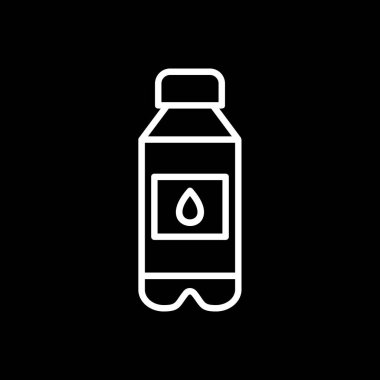 su şişesi simge vektör çizim