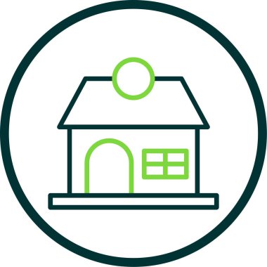 Ev. Web simgesi basit illüstrasyon 