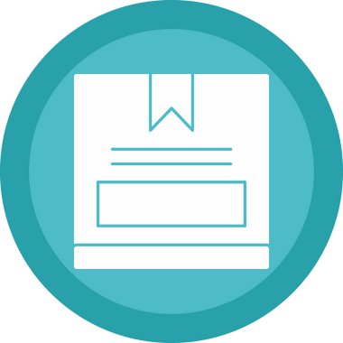 kutu simgesi, vektör illüstrasyonu basit tasarım