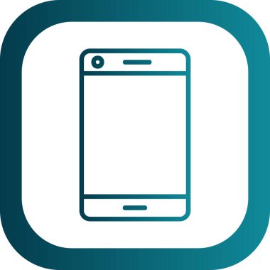 Akıllı telefon simgesinin vektör illüstrasyonu 