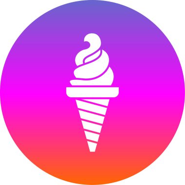 dondurma ikonu vektör illüstrasyonu