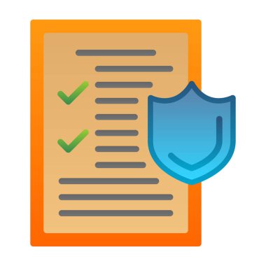 tıbbi sigorta simge vektör çizim