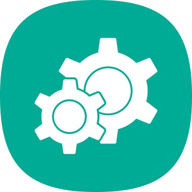 Gears'ı satırı vektör simgesi 