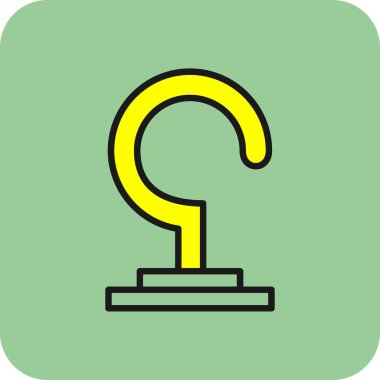 Damga mührü mührünü doldurmuş. Web ve mobil tasarım için vektör simgesi.