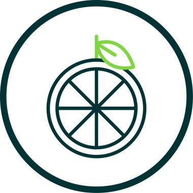 Mandarin icon vector illustration